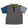 Grey color block polo by JNBY