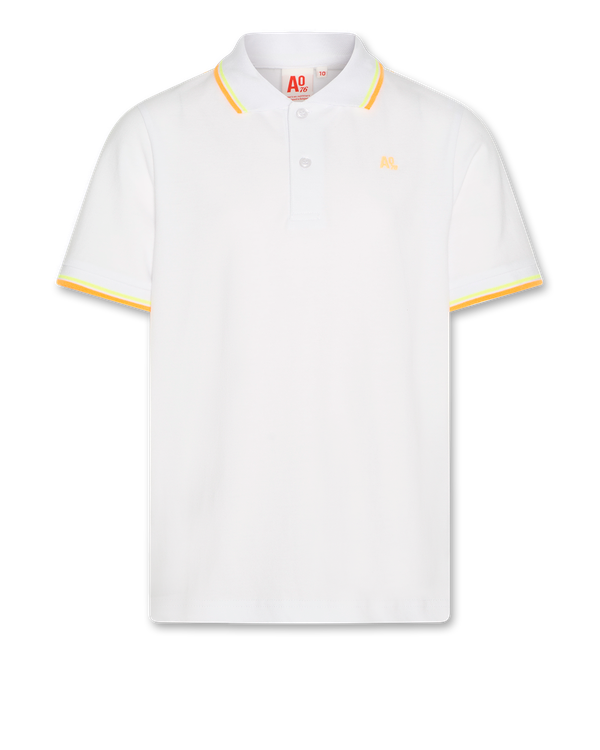 Tシャツ・カットソー A.P.C. Carter Logo Regular Fit Short Sleeve Polo Shirt White Carter polo shirt | Solid-color organic cotton piqué