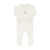Star ivory footie + bonnet by Ely's & Co