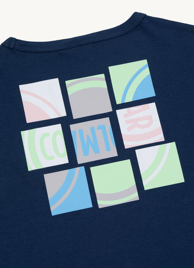Puzzle logo navy t-shirt by Colmar
