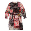 Multicolor mixed media pleated dress by Porter