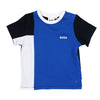 Electric blue tricolor tee by Boss