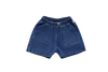 Stonewash dark blue jean shorts by Crew Basics