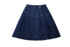 Denim box blue pleated skirt by Crew Basics