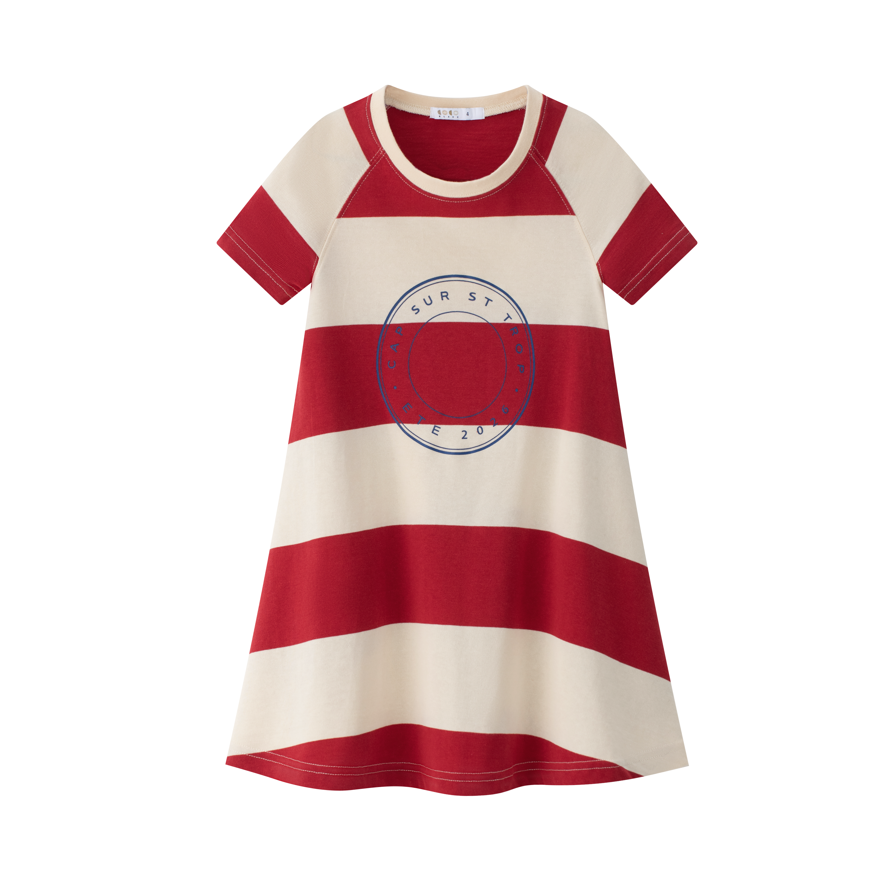 Coco Blanc Striped short sleeve dress – Flying Colors Coco Blanc Striped short sleeve dress – Flying Colors