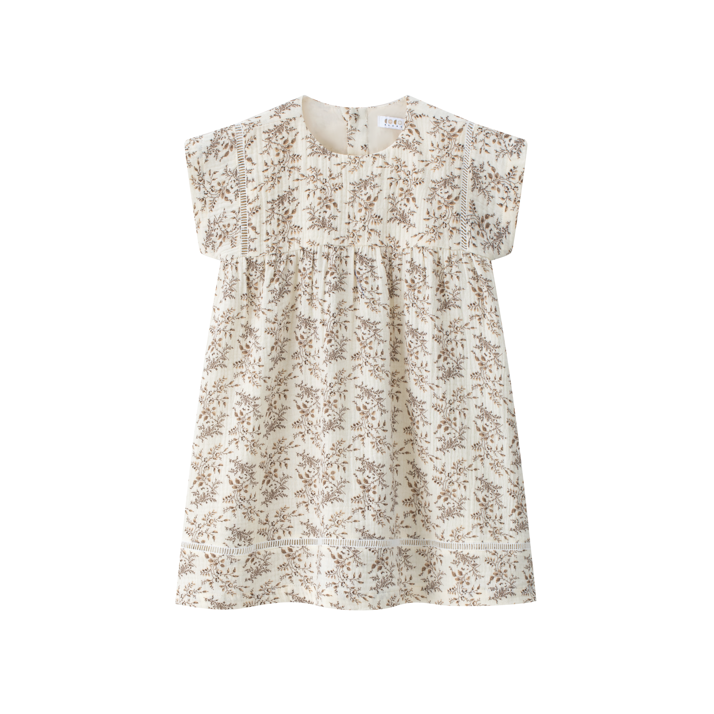 koko mini dress white floral Koko + Mason Mini Floral Dress in Ivory Size Large Adjustable Straps NEW