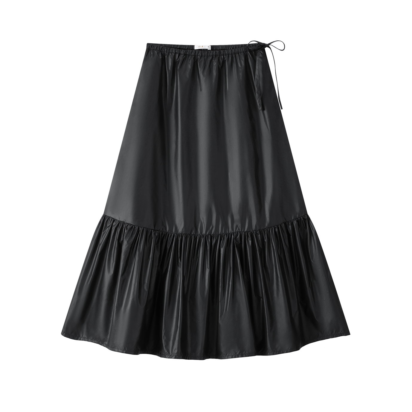 Coco Blanc Thin black taffeta skirt – Flying Colors