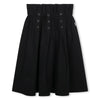 Eyelets pleat black skirt by DKNY