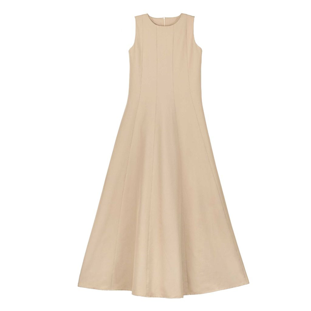 Urban Edge Tan Panneled Dress 12 / Tan Urban Edge Tan Panneled Dress 12 / Tan