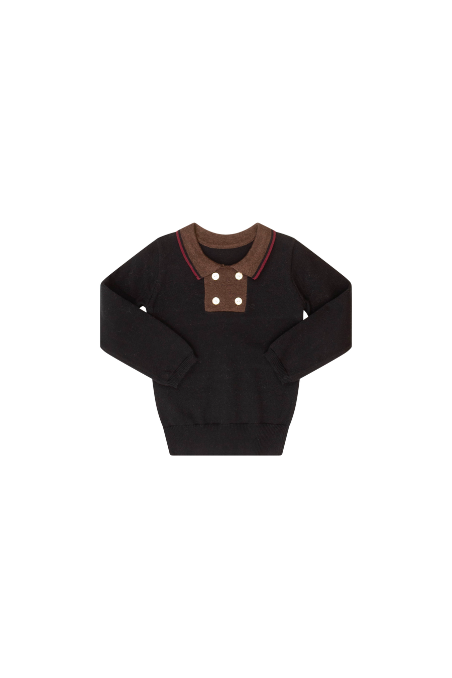 Colorblock black sweater by Kipp