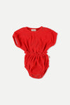 Gianna red romper by My Little Cozmo