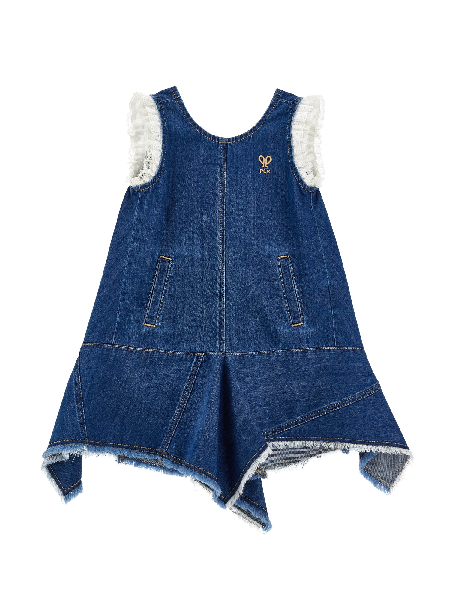 Philosophy Lace trim denim dress  Flying Colors