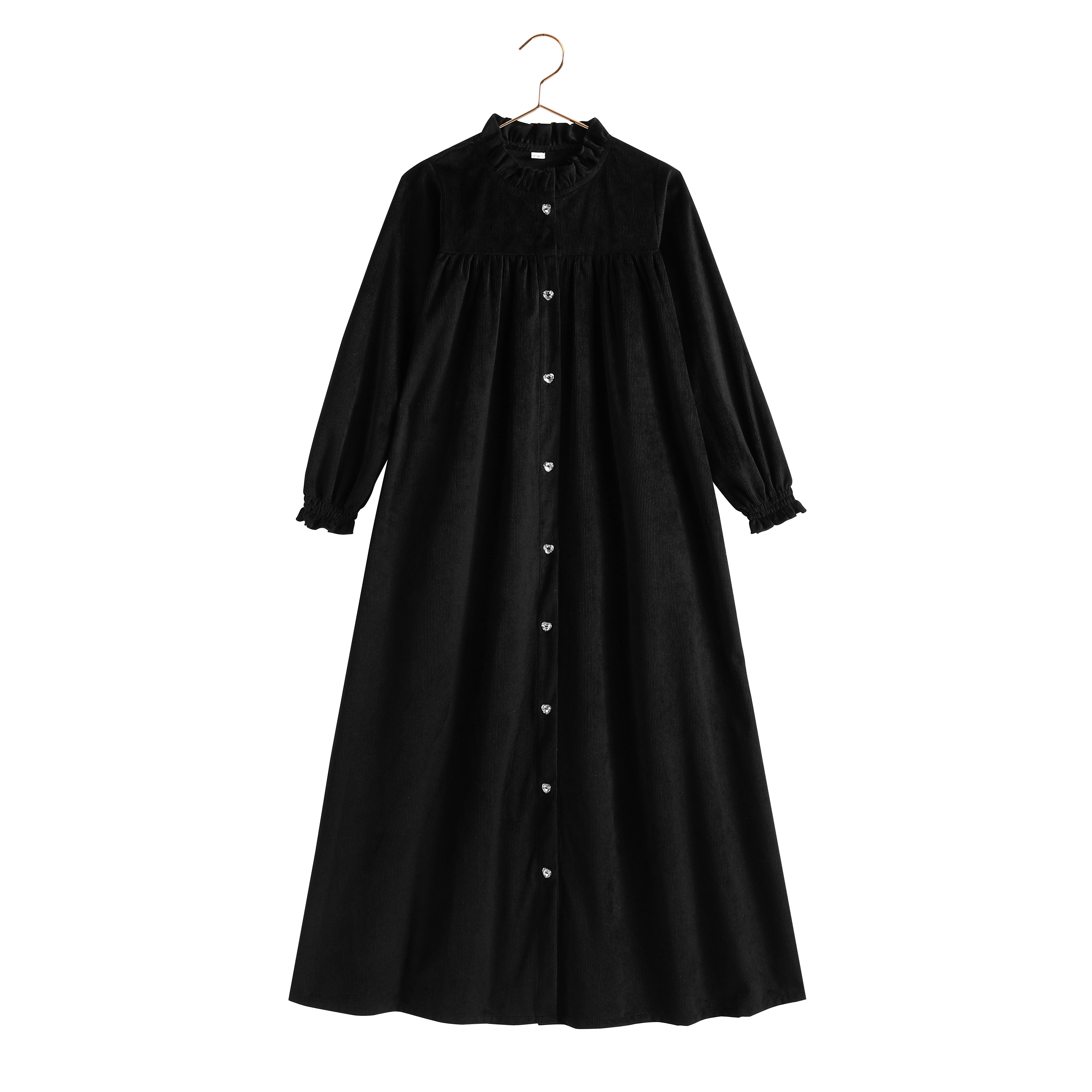 Retro Kid Isla black maxi velvet dress – Flying Colors