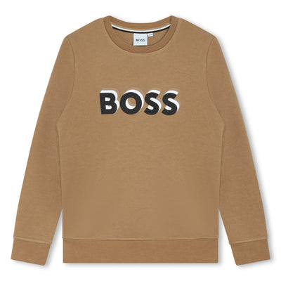 Stone embossed sweatshirt by Boss