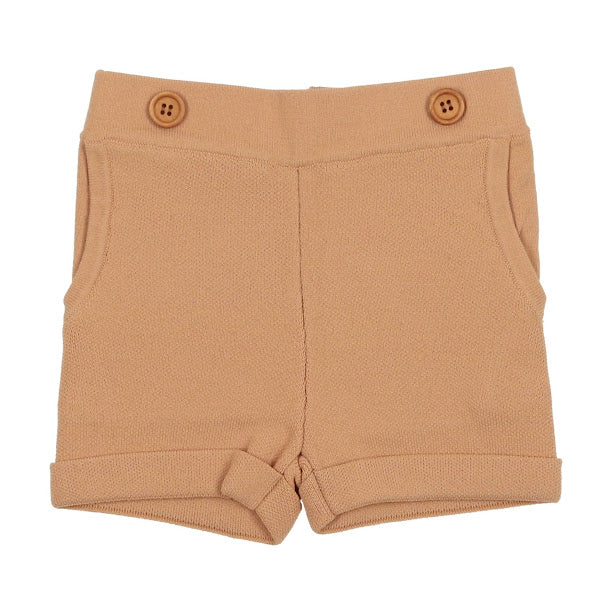 Camel knit shorts by Sweet Threads