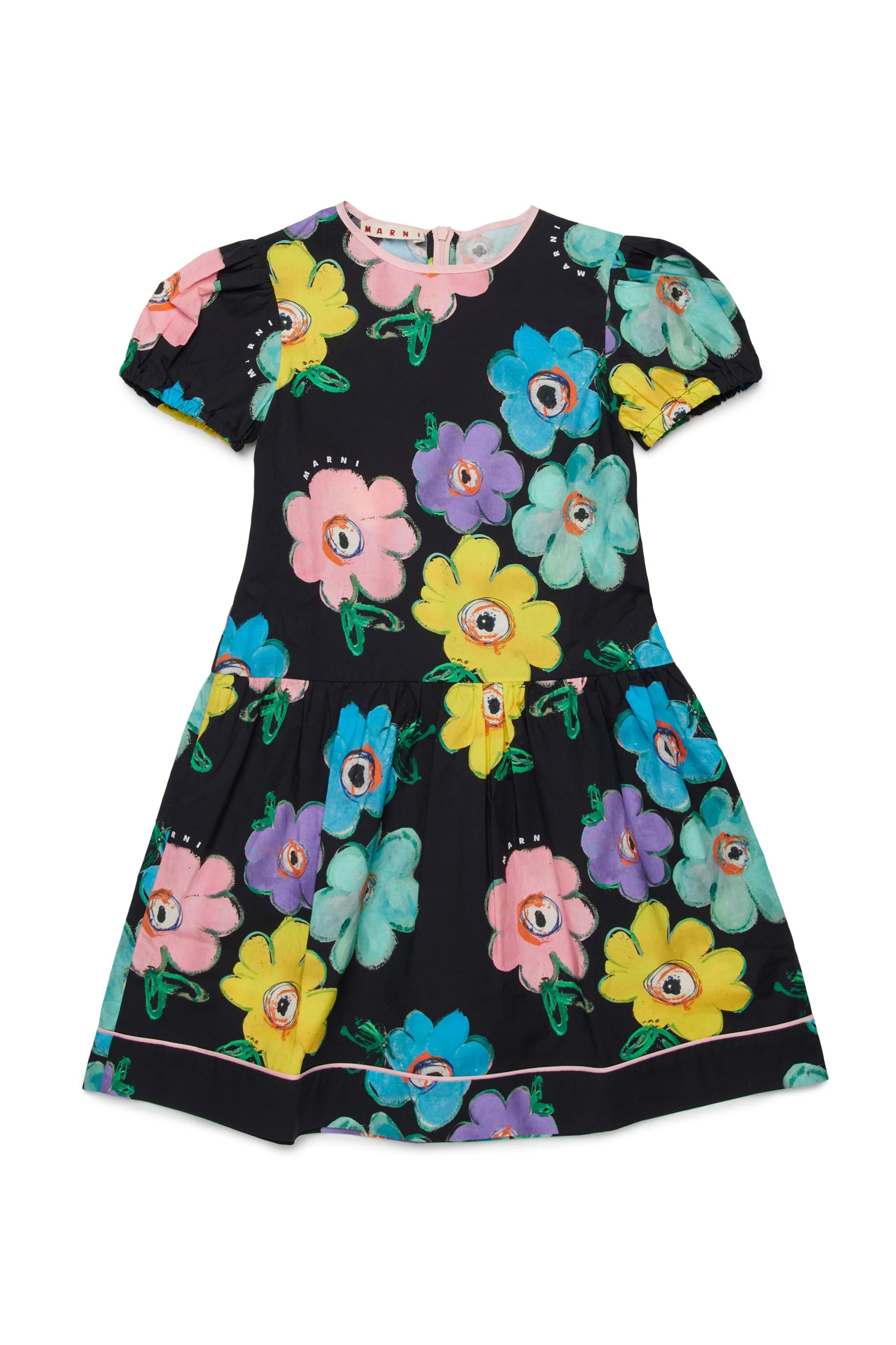 marni dress Marni Multi flowers black dress – Flying Colors