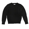 Mixed Knit Black Sweater by Motu