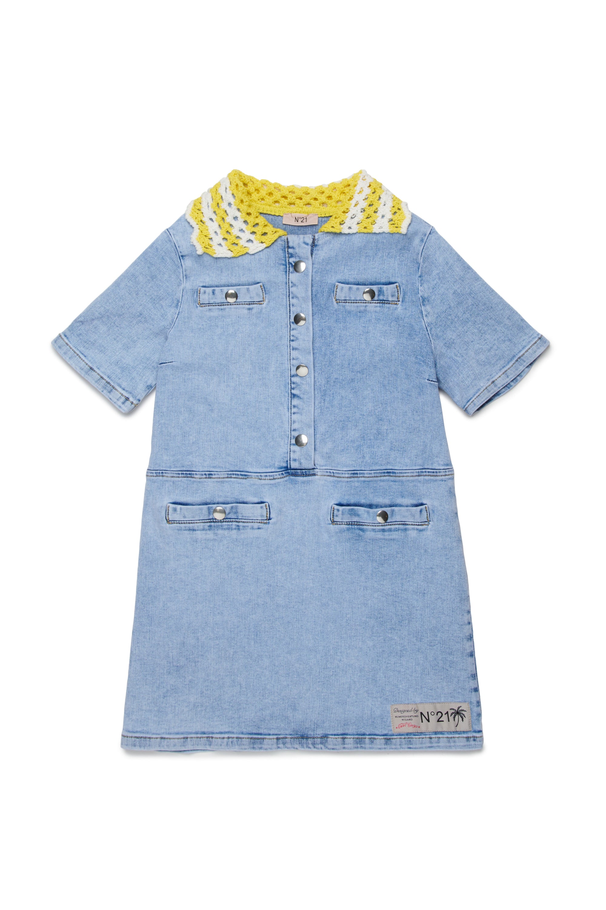 N21 Crochet collar denim dress Flying Colors N21 Crochet collar denim dress Flying Colors