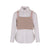 Beige sweater with white shirt by MSGM