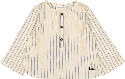 Oncle cream stripe shirt set by Louis Louise