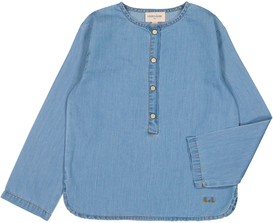 Oncle blue chambray shirt by Louis Louise