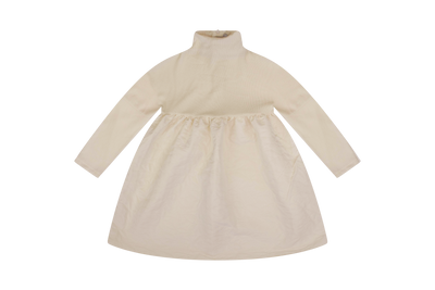 Quilted combo natural dress by Kipp