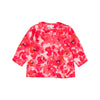 Pink/red floral blouse by Christina Rohde