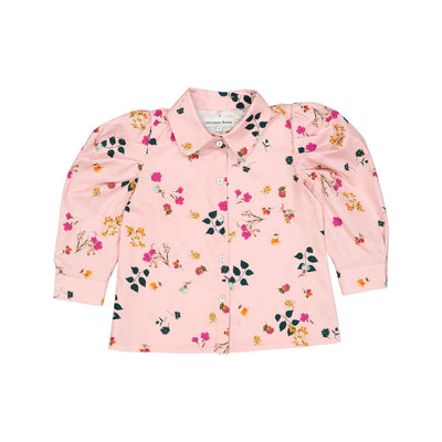 Pale rose floral blouse by Christina Rohde