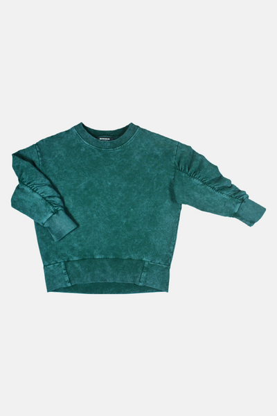 Vintage green puff sweatshirt by Minikid