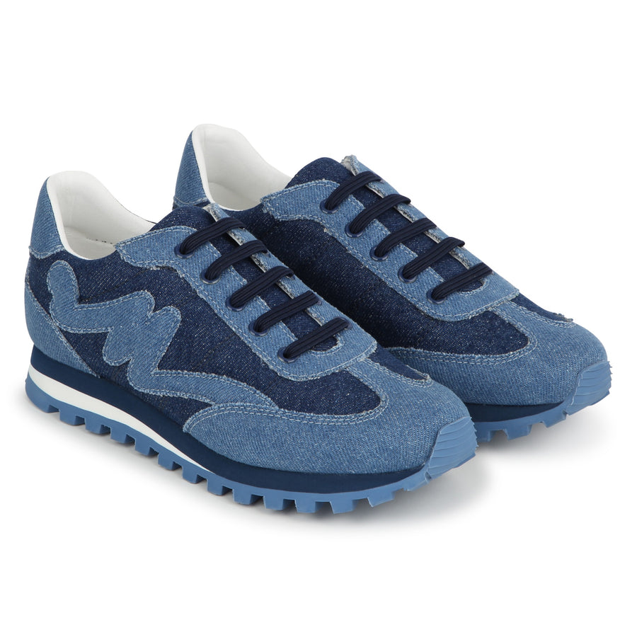 Denim blue sneakers by Marc Jacobs
