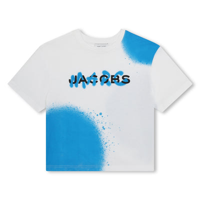 Spray blue tee by Marc Jacobs