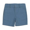 Slate blue woven shorts by Sweet Threads