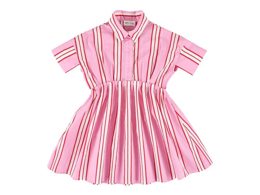 Morley Gathered waisted pink stripe dress Flying Colors Morley Gathered waisted pink stripe dress Flying Colors