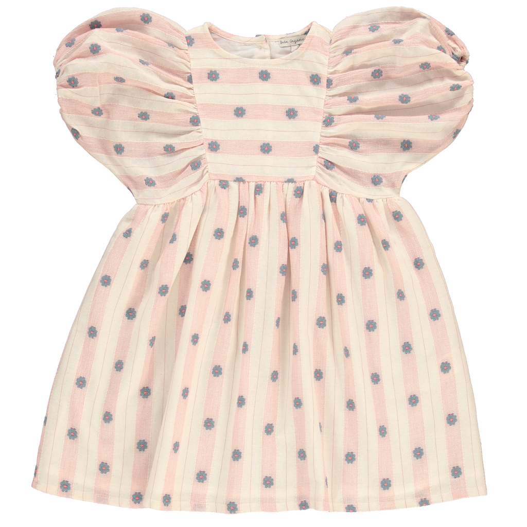 Bebe Organic Pink Petal Stripe Elwen Dress 4 Bebe Organic Pink Petal Stripe Elwen Dress 4