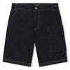 Denim blue logo waist shorts by Karl Lagerfeld