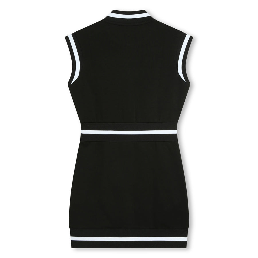 Patch button down dress by Karl Lagerfeld