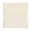Winter white brushed cotton blanket by Lilette