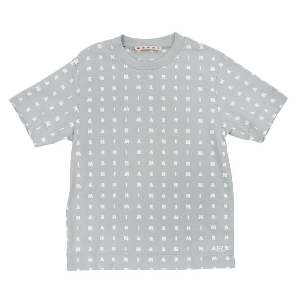 Grey letter print t-shirt by Marni