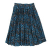 Floral Blue Pleated Skirt by Alitsa