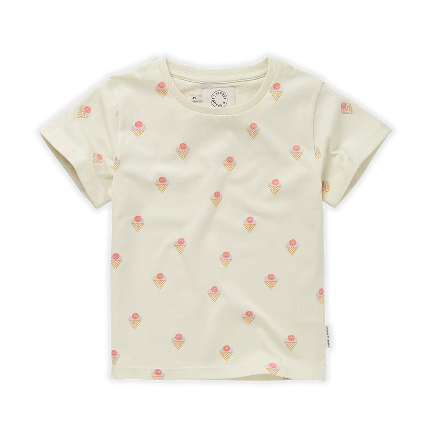 Ice cream print t-shirt by Sproet & Sprout