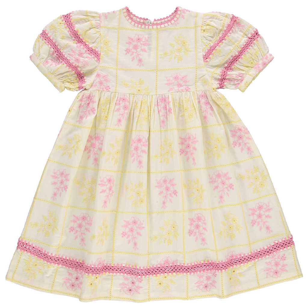 Bebe Organic Alba patchwork dress