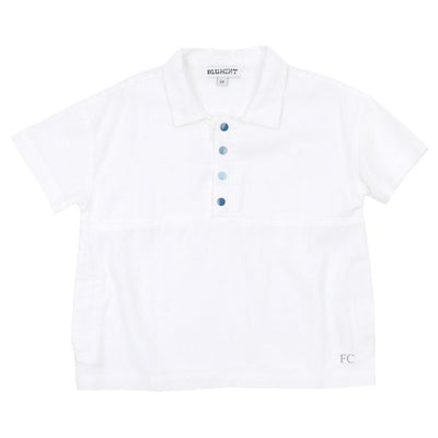 Colored snaps white/blue shirt by Blumint