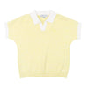 Contrast trim yellow/white top by Mann