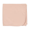 Chest embroidery pale pink blanket by Maniere