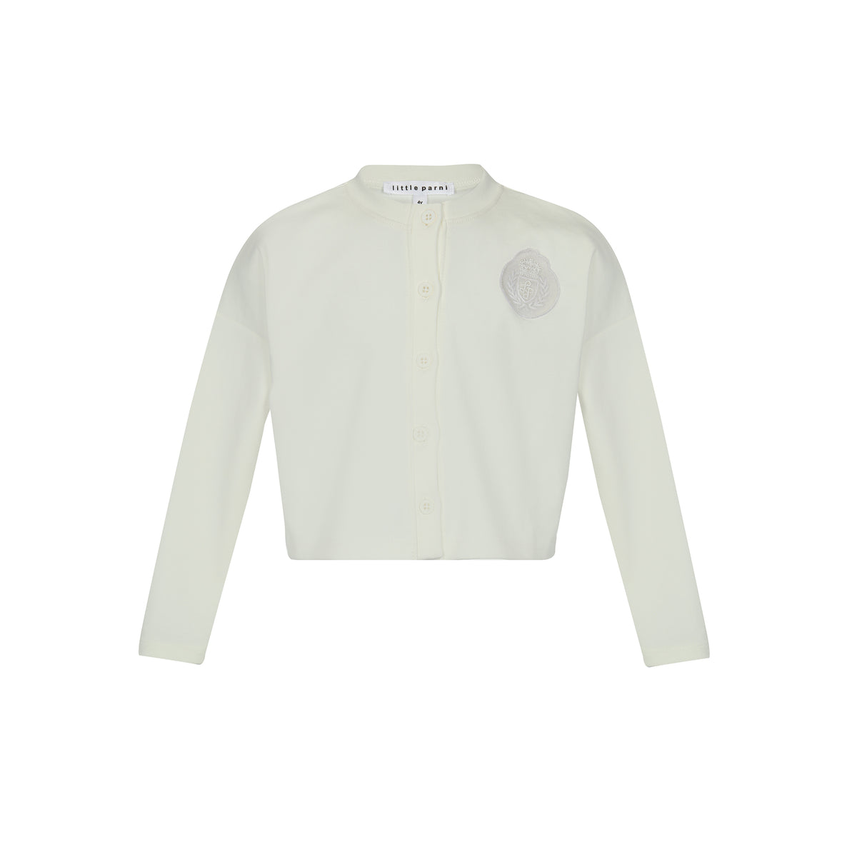 Emblem ivory milano cardigan by Little Parni– Flying Colors