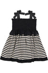 Black Striped Dress (Short Length) by Mimisol