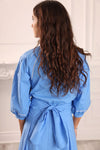 High waist royal blue skirt by Gem
