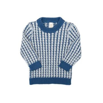 Dominique Blue Sweater by Tun Tun