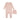 Graphic cloud pink velour footie by Pouf