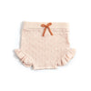 Embroidered baby pink bloomer set by Tun Tun